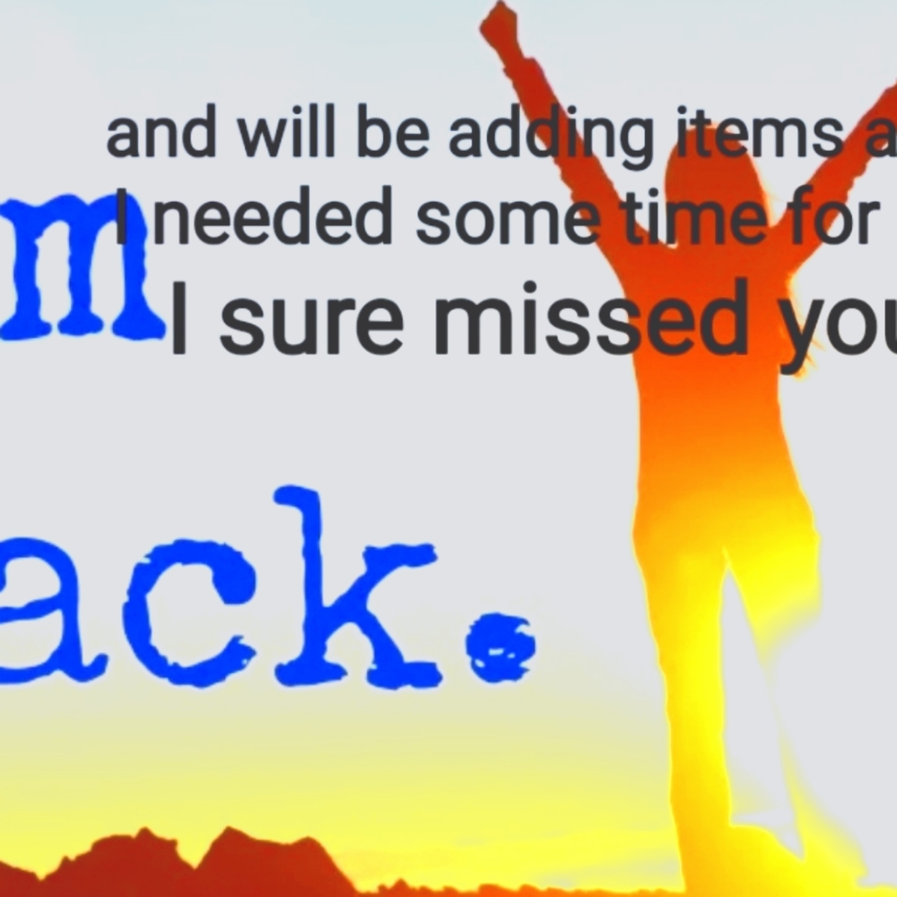 I'm finally back! Will be posting soon!